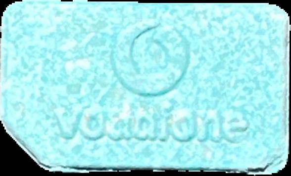 SIM (Multicolor) - MDMA 208mg (Front) lab-tested pill — front