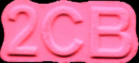 2CB (Rosa) - 2C-B 8mg (Front) lab-tested pill — front