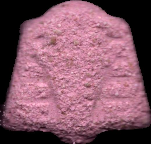 Faraón (Rosa) - MDMA 142mg (Front) lab-tested pill — front
