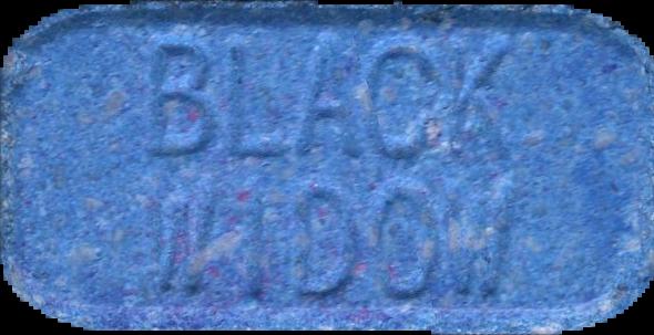 Marvel - Black widow (Multicolor) - MDMA 280mg (Front) lab-tested pill — back