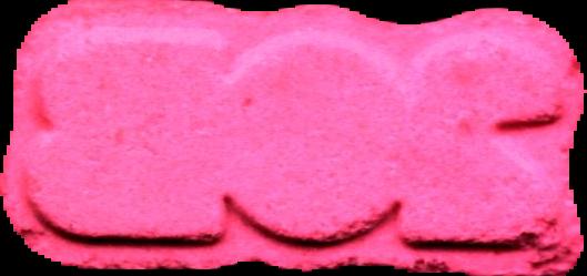 2CB (Rosa) - 2C-B 14mg (Front) lab-tested pill — back