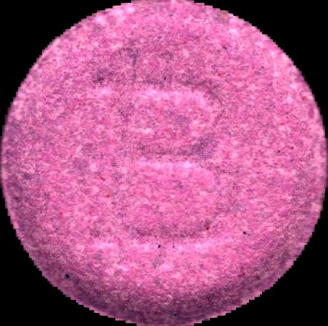 Bitcoin (Rosa) - 2C-B 16mg (Front) lab-tested pill — front