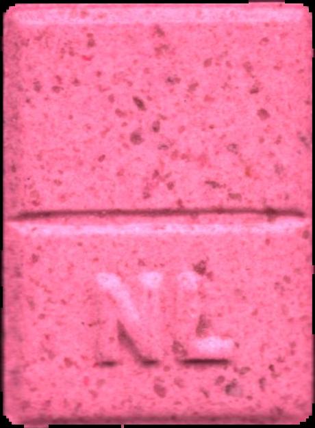 logo new (Rosa) - MDMA 121mg (Front) lab-tested pill — back