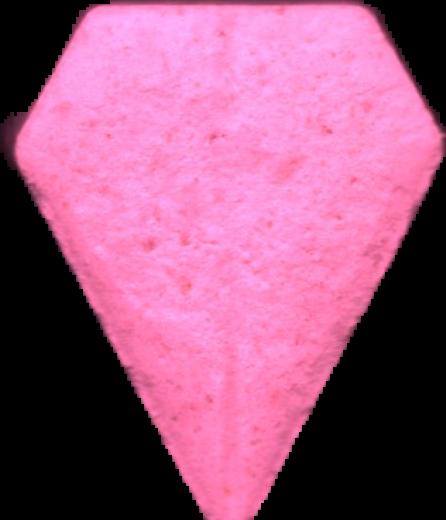 Superman (Rosa) - MDMA 64mg (Front) lab-tested pill — back