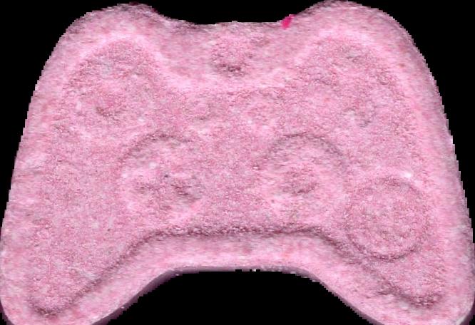 Play (Rosa Claro) - MDMA 258mg (Front) lab-tested pill — front
